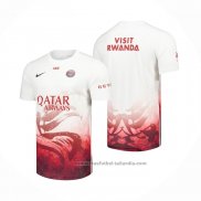 Camiseta Pre Partido del Paris Saint-Germain 25/26 Blanco Rojo