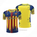Camiseta de Entrenamiento Barcelona 23/24 Amarillo y Azul
