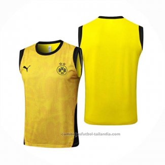 Camiseta de Entrenamiento Borussia Dortmund Sin Mangas 25/26 Amarillo