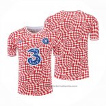 Camiseta de Entrenamiento Chelsea 22/23 Rojo y Blanco