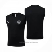 Camiseta de Entrenamiento Manchester City Sin Mangas 25/26 Negro