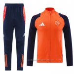 Chandal de Chaqueta del Manchester United Nino 24/25 Naranja