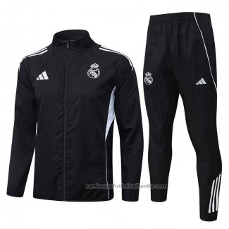Chandal de Rompevientos del Real Madrid 25/26 Negro