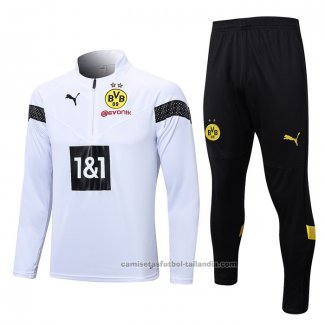 Chandal de Sudadera del Borussia Dortmund 22/23 Blanco