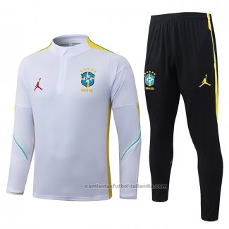 Chandal de Sudadera del Brasil 26/27 Blanco