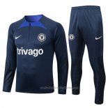 Chandal de Sudadera del Chelsea 22/23 Azul