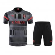 Chandal del AC Milan Manga Corta 22/23 Gris - Pantalon Corto