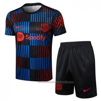 Chandal del Barcelona Manga Corta 2024 Azul - Pantalon Corto