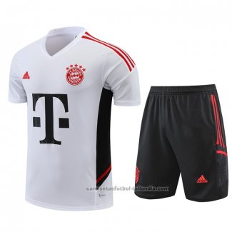 Chandal del Bayern Munich Manga Corta 22/23 Blanco - Pantalon Corto