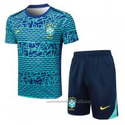 Chandal del Brasil Manga Corta 24/25 Verde - Pantalon Corto