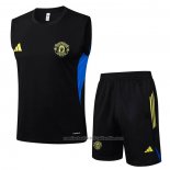 Chandal del Manchester United Sin Mangas 25/26 Negro