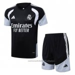 Chandal del Real Madrid Manga Corta 25/26 Negro - Pantalon Corto