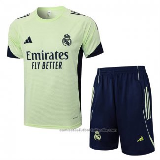 Chandal del Real Madrid Manga Corta 25/26 Verde - Pantalon Corto