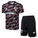 Chandal del Sao Paulo Manga Corta 24/25 Negro - Pantalon Corto