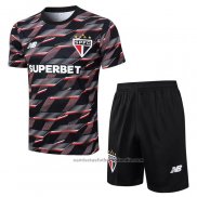 Chandal del Sao Paulo Manga Corta 24/25 Negro - Pantalon Corto