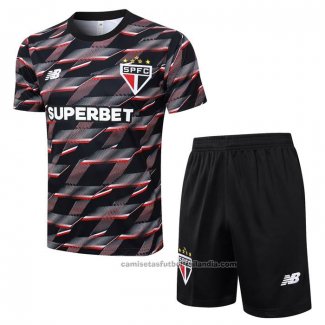 Chandal del Sao Paulo Manga Corta 24/25 Negro - Pantalon Corto