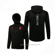 Chaqueta con Capucha del AC Milan 21/22 Negro