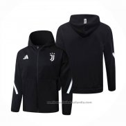Chaqueta con Capucha del Juventus 25/26 Negro