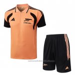 Conjunto Polo del Arsenal 26/27 Naranja
