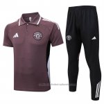 Conjunto Polo del Manchester United 25/26 Marron