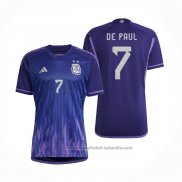 Camiseta Argentina Jugador De Paul 2ª 2022