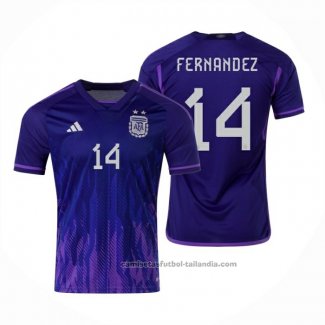 Camiseta Argentina Jugador Fernandez 2ª 2022