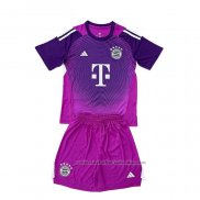 Camiseta Bayern Munich Portero Nino 25/26 Purpura