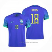 Camiseta Brasil Jugador Antony 2ª 2022
