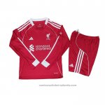 Camiseta Liverpool 1ª Manga Larga Nino 25/26