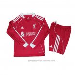 Camiseta Liverpool 1ª Manga Larga Nino 25/26