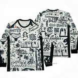 Camiseta Pre Partido del America Manga Larga 2024 Blanco