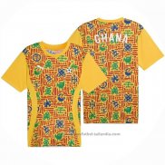 Camiseta Pre Partido del Ghana 2024 Amarillo