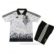 Camiseta Real Madrid Dragon Nino 25/26 Gris