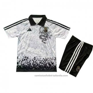 Camiseta Real Madrid Dragon Nino 25/26 Gris