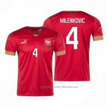 Camiseta Serbia Jugador Milenkovic 1ª 2022