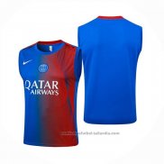 Camiseta de Entrenamiento Paris Saint-Germain Sin Mangas 25/26 Azul Rojo