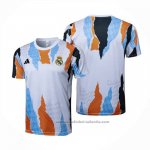 Camiseta de Entrenamiento Real Madrid 24/25 Blanco y Amarillo