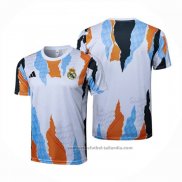 Camiseta de Entrenamiento Real Madrid 24/25 Blanco y Amarillo