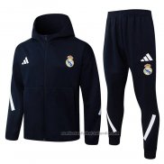 Chandal con Capucha del Real Madrid 25/26 Negro
