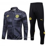 Chandal de Chaqueta del Borussia Dortmund 22/23 Negro y Gris