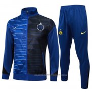 Chandal de Chaqueta del Inter Milan Nino 24/25 Azul