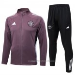 Chandal de Chaqueta del Manchester United 25/26 Marron