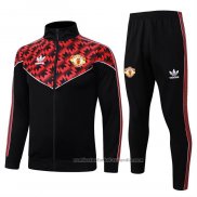 Chandal de Chaqueta del Manchester United 25/26 Negro Rojo