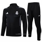 Chandal de Chaqueta del Real Madrid Nino 25/26 Negro
