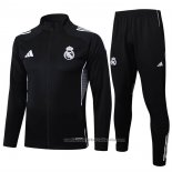 Chandal de Chaqueta del Real Madrid Nino 25/26 Negro