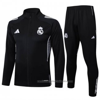 Chandal de Chaqueta del Real Madrid Nino 25/26 Negro