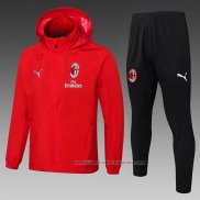 Chandal de Rompevientos del AC Milan 24/25 Rojo