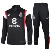 Chandal de Sudadera del AC Milan 23/24 Negro