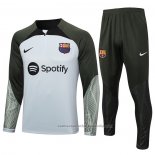 Chandal de Sudadera del Barcelona 23/24 Gris