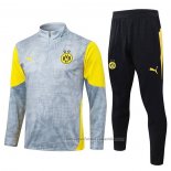 Chandal de Sudadera del Borussia Dortmund Nino 25/26 Gris
